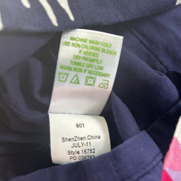 Lilly Pulitzer Dominica dress in Bright Navy Brava print size 10 EUC - Picture 8 of 8